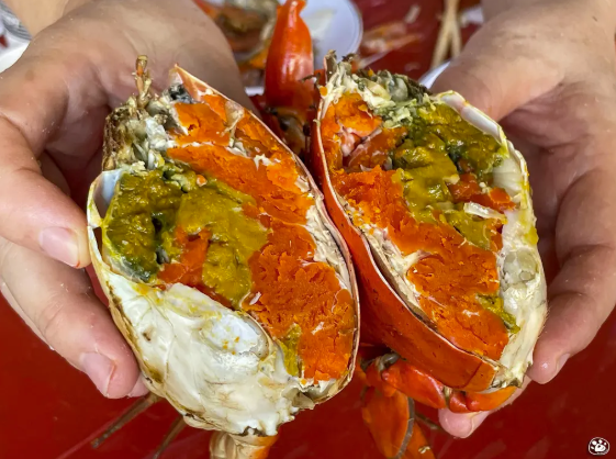 貓與蟲2021｜台南安南區《土城海產店》鹿耳門天后宮，長輩推推的海產店！家族聚餐吃得開心又氣派～滿滿蟹膏就是讚！菜單停車附上～